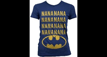 Batman NaNa Girly T-shirt voor dames, marineblauw