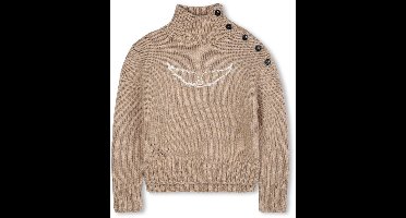 Zadig & Voltaire X60514 Truien & Vesten Meisjes - Sweater - Hoodie - Vest- Camel - Maat 140