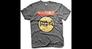 DC Comics Batman Heren Tshirt -L- Japanese Retro Logo Grijs