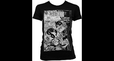 DC Comics Batman Dames Tshirt -XL- Dynamic Duo Distressed Zwart