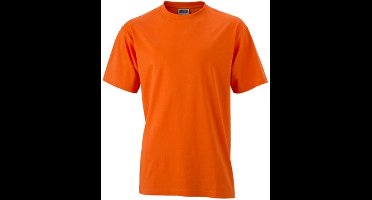 James and Nicholson - Unisex Medium T-Shirt met Ronde Hals (Oranje)