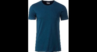 James and Nicholson - Heren Standaard T-Shirt (Benzineblauw)