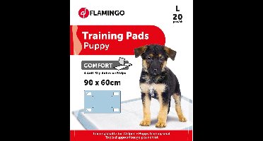 Flamingo Puppy Trainingsmat Comfort - Blauw - 90 x 60 cm - 20 stuks