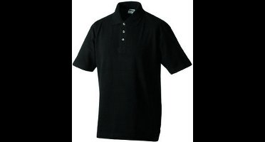 James and Nicholson Heren Medium Pique Polo (Zwart)