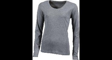 James and Nicholson Dames/dames T-Shirt met lange mouwen (Grijze Heide)
