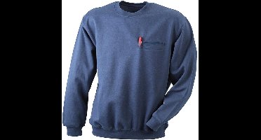 James and Nicholson Heren Ronde Zak Sweatshirt (Marine)