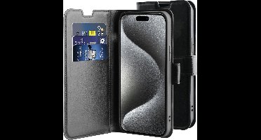 BeHello iPhone 15 Pro Max Gel wallet case zwart