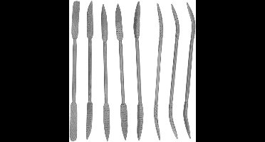 KARZO - Houtvijlen Set voor Houtbewerking - Dubbelkoppige Rasper 8 STUKS - Raspen en Rifflers - Vijlset voor Houtbewerking