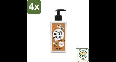 Marcel’s Green Soap – Handzeep – Sandelhout & Kardemom – 500 ml - Voordeelverpakking - 4 stuks - Handzeep met geur - Handzeep sandelhout