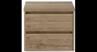 Dante Badmeubelset 60 cm - Natuur Eiken - Wastafelbovenblad