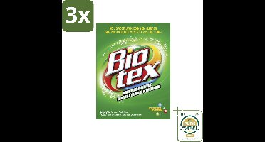 3 x Biotex Handwas & Inweek Poeder 720 gr - Grootverpakking - Handwas - Inweek Waspoeder - Biologisch Wasmiddel - Enzymen - Vuil Verwijderen