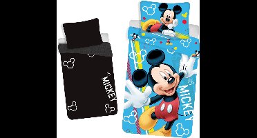 Disney Mickey Mouse Glow in the Dark Dekbedovertrek - Eenpersoons - 140 x 200 cm - Multi