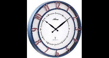 Atlanta 4547 Tijdsein gestuurde wandklok XL blauw