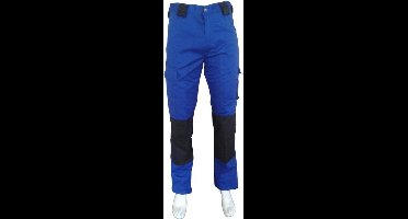 Yoworkwear Werkbroek katoen/polyester korenblauw-zwart maat 42