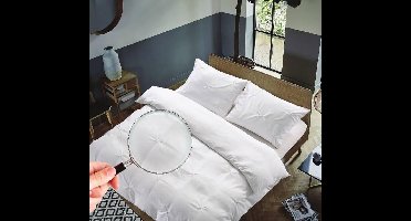 Zydante - Dekbedovertrek - Hotel Home Collection - Brighton - Wit / 200x140
