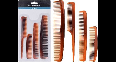 Eleganza Kammen/Kleur: Bruin/Set A 4 Stuks