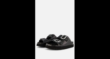 Scholl Beatriz Studs Sandalen Leer Vrouwen - Zwart