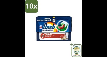 10 x Dash – Wasmiddel Pods 4-in-1 Platinum – Extra Vlekkenverwijdering – 20 Capsules - Wasstrips - Wasmiddelcapsules - Krachtige Wasmiddel - Vlekverwijdering - Kleurbehoud - Frisheid