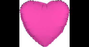 Folieballon Hart Neon Roze