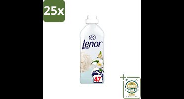 25 x Lenor - Wasverzachter - Citroenbloesem & Zeekristal - 47 Wasbeurten - Wasstrips - Wasverzachter Citroenbloesem - Wasverzachter Zeekristal - Wasverzachter Frisheid - Wasverzachter Zachtheid - Wasverzachter Geur