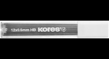 Kores potloodvullingen M Grafitos, 0,5 mm, HB, 12 stuks