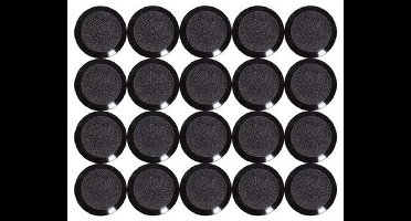 MAUL Magneet MAULpro rond 20 stuks 0,17 kg kunststof Ferriet bruchsicher erodiert lackiert Ø 1.5 x 0.75 cm zwart