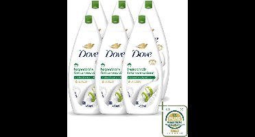 6 x Dove – Douchegel – Fresh Sensation – 450 ml - Wasstrips - Douchegel - Fris Gevoel - Mild Reinigen - Verzorgende Douchegel - Schuimende Douchegel