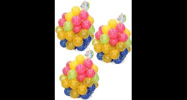 Speelgoed ballenbak ballen - 150x - kunststof - kleurenmix - 6 cm
