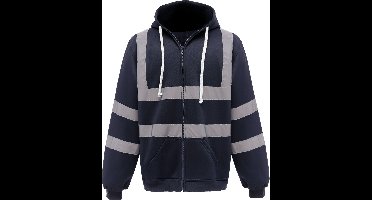 Yoko Full Zip Hooded Sweatshirt YHVK07 - Navy - XXL