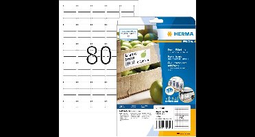 Herma 10901 Universele etiketten 35.6 x 16.9 mm Papier Wit 2000 stuk(s) Permanent hechtend Inkjet, Laser (zwart/wit), L