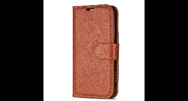 Hoesje Geschikt voor Samsung Galaxy A32 5G (geen 4G) hoesje/book case met pasjeshouder hoge kwaliteit Bruin
