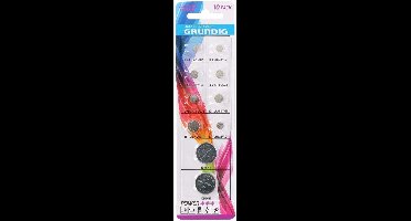 Grundig Batterijen Knoopcel Alkaline/lithium 10 Stuks