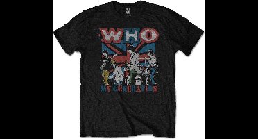 The Who - My Generation Sketch Heren T-shirt - XL - Zwart