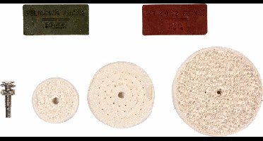 Vorel 25420 - Polijstset - 3 Schijven - 2 Pasta's - 6mm Houder