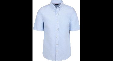 Steppin' Out Short Sleeve Overhemd Oxford Yale Lichtblauw - Maat S - Heren