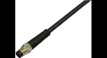 BKL Electronic 2700018 Sensor/actuator aansluitkabel M8 Aantal polen (sensoren): 3 Stekker, recht 2 m 1 stuk(s)