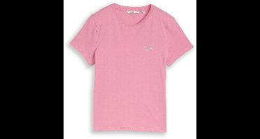 Tom Tailor Denim - T-shirt met borduursel - Maat M - Soft Blush Rose