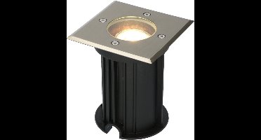 Dimbare LED grondspot - Vierkant - RVS - 6000K daglicht wit - 5 Watt - IP65 straal waterdicht - 3 jaar garantie