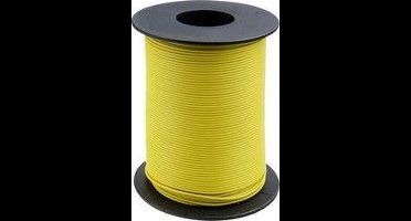 Donau Elektronik 105-3-100 Schakeldraad 1 x 0.20 mm² Geel 100 m