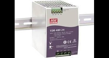 Mean Well TDR-480-24 DIN-rail netvoeding DC/DC 20 A 480 W Aantal uitgangen: 1 x Inhoud: 1 stuk(s)