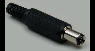 BKL Electronic 072611 Laagspannings-connector Stekker, recht 6.3 mm 3 mm 1 stuk(s)