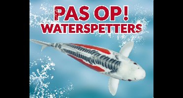 Pas op! Waterspetters 100 shusui waakbord met een gekleurde achtergrond