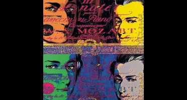 Kunstdruk Günter Edlinger - Mozart 1 80x80cm