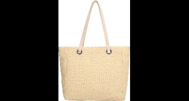 Beagles Formentera Shopper - Rotan - Riet - Praktisch - Tote Bag - Dames Tas - Multi Natuur