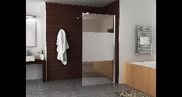 Wiesbaden Comfort Inloopdouche 110 x 200 cm - Helder Glas met Middenband