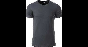 James and Nicholson - Heren Standaard T-Shirt (Donkergrijs)