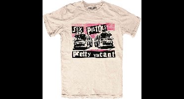 Sex Pistols - Pretty Vacant Heren T-shirt - S - Creme