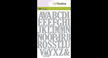 CraftEmotions Mal - alfabet hoofdletters Card 10.5x14.8 centimeter