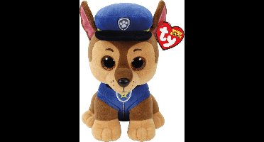 Ty - PAW Patrol - Knuffel - Chase - Pluche - Glitter Ogen - 24 cm