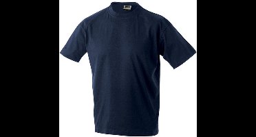 James and Nicholson Unisex Zware Ronde Tee (Benzineblauw)